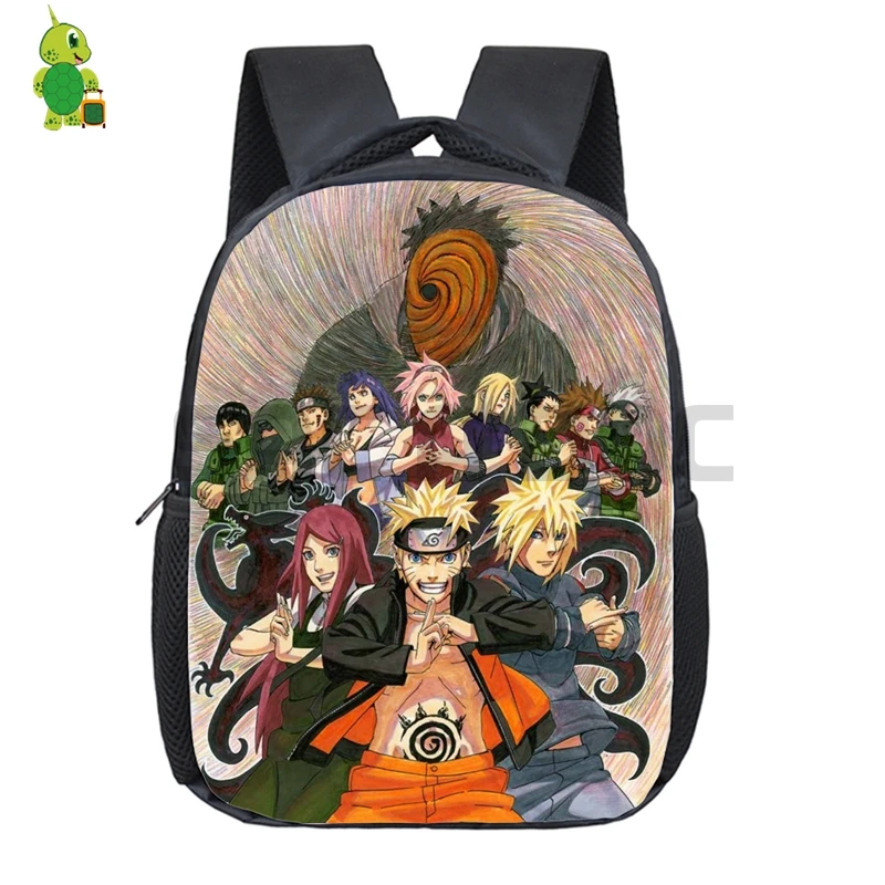 Anime Naruto Backpack Kids Baby Toddler School Bags Cartoon Naruto Sasuke Kakashi Kindergarten Backpacks Children Best Gift - Цвет: 18