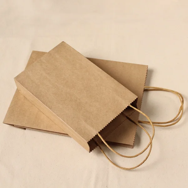 

Small wave edge - kraft paper bag paper bag gift bag wrist album blank notepad