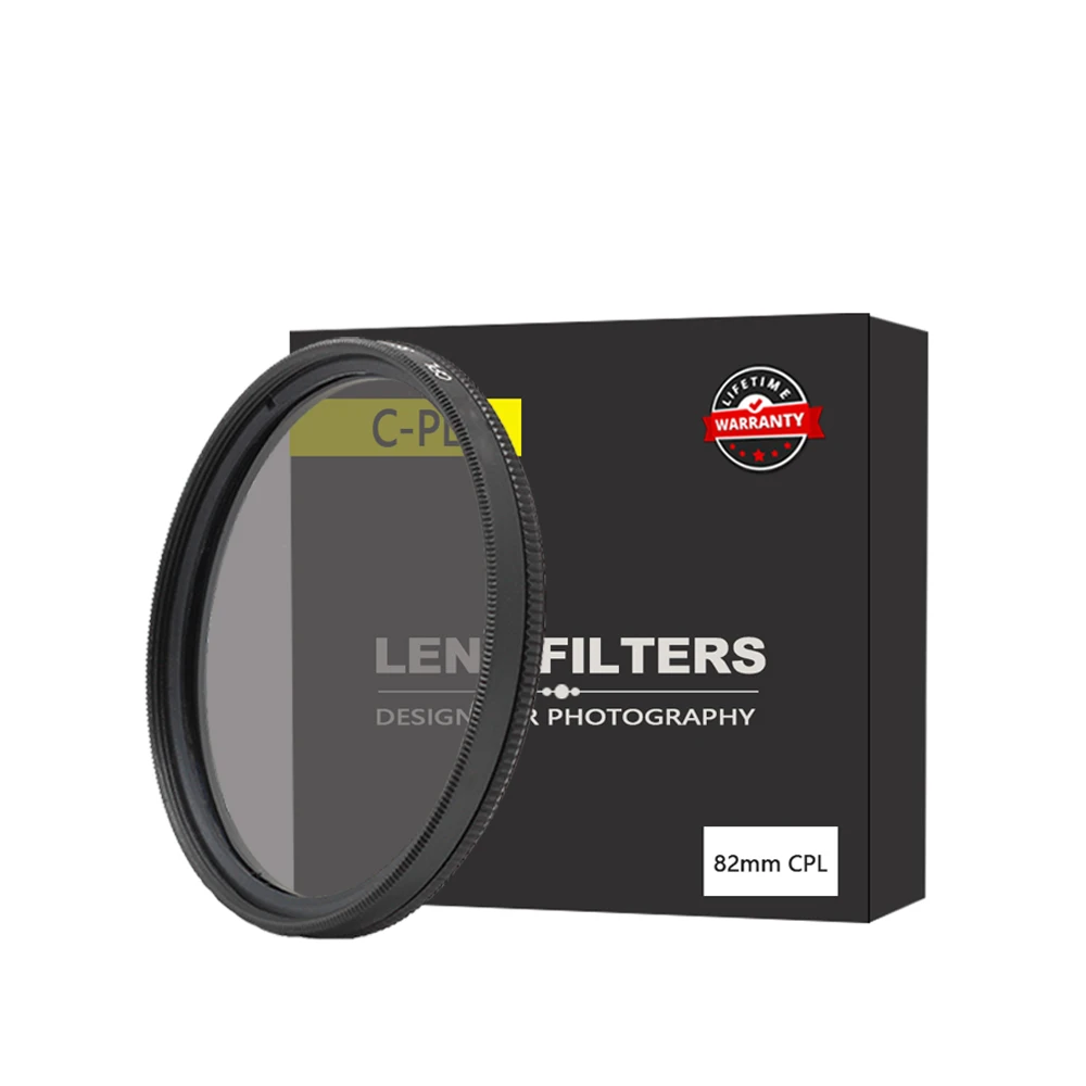 

kutupro 82mm Circular Polarizer Polarizing Glass Filter Digital Slim CPL Filter for Canon Nikon Sony DSLR Camera Lens