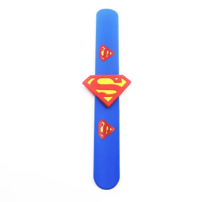 5 шт силиконовый браслет супергероя Marvel Капитан Америка Человек-паук Супермен Бэтмен флеш-браслет подарок - Цвет: B