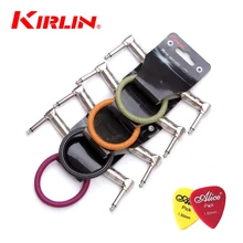 4 шт./лот, кабель Kirlin Premium Plus, 0,3 м, гитарный кабель с эффектом/линия педали/общий эффект, Педальный кабель, топает в коробке с двумя медиаторами