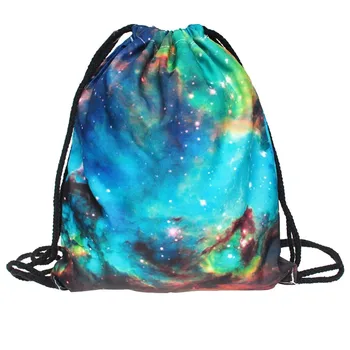 

Non-Woven Drawstring Unisex Bags 3D Digital Print Bouquet Pocket Sport Outdoor Backpack Bolsas Mujer Feminina Sac Main Femme#25