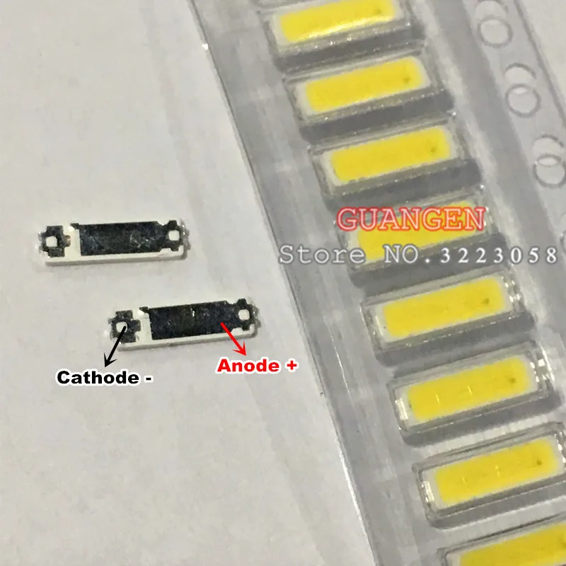 100pcs LED LED BackliLED LED Backlight AT723 Hght AT723 High Power LED 1W 6V 7020 Cool white LCD Backlight for TV TV Application 100pcs LED LED BackliLED LED Backlight AT723 Hght AT723 High Power LED 1W 6V 7020 Cool white LCD Backlight for TV TV Application