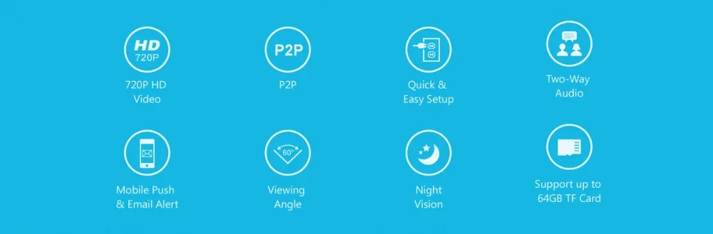 Smart Wireless 720P PTZ Camera