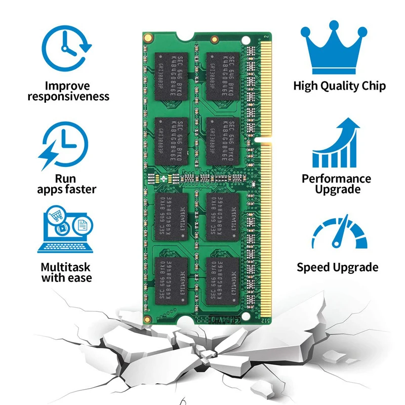 Память ANKOWALL для ноутбука DDR3 2 ГБ 4 8 1066 1333 1600 МГц sodimm ddr3l ОЗУ 204pin 1 5 В/1 35 В|Оперативная