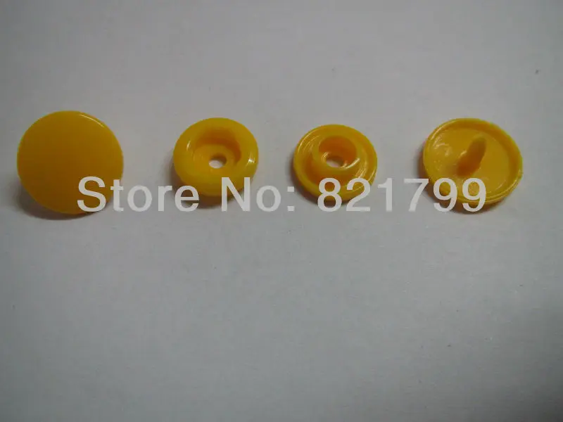 KAM Plastic Snaps Button Snap Fasteners Size 20 Sets B7 Yellow