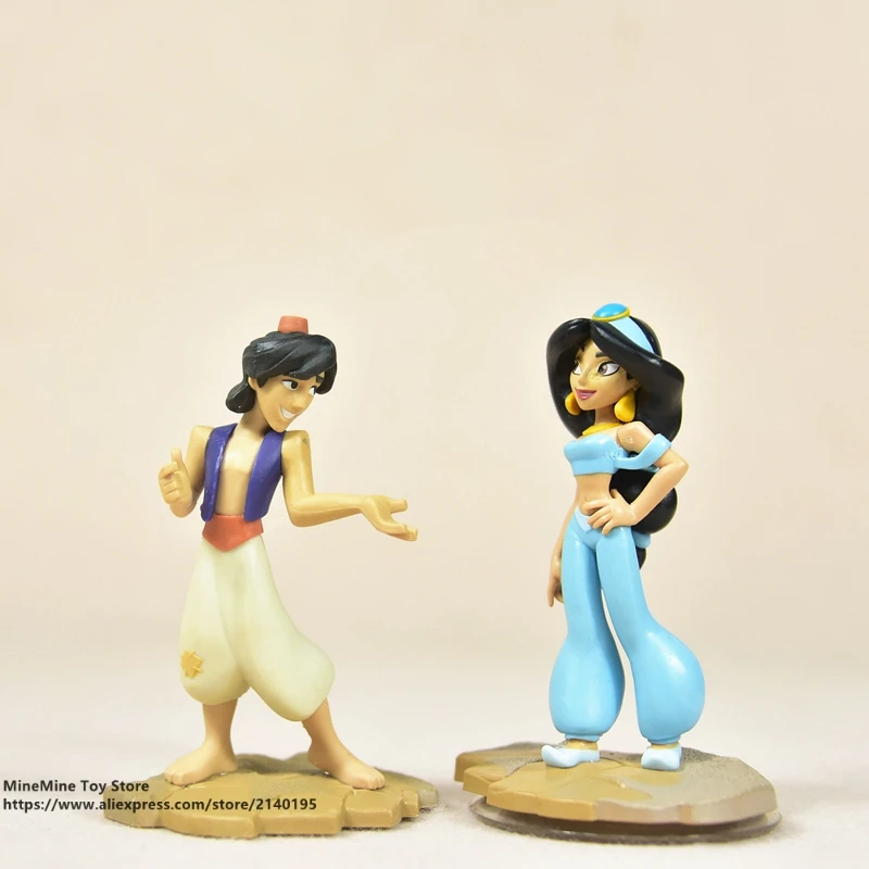 

ZXZ Aladdin Jasmine Princess 9cm Action Figure Anime Mini Decoration PVC Collection Figurine Toys model for children gift