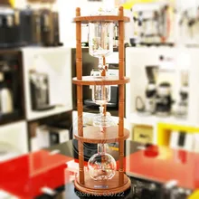 Часовая стеклянная кофемашина резиновый деревянный стент термостойкие стеклянные фильтровальные чаши 750 мл 21x70 см