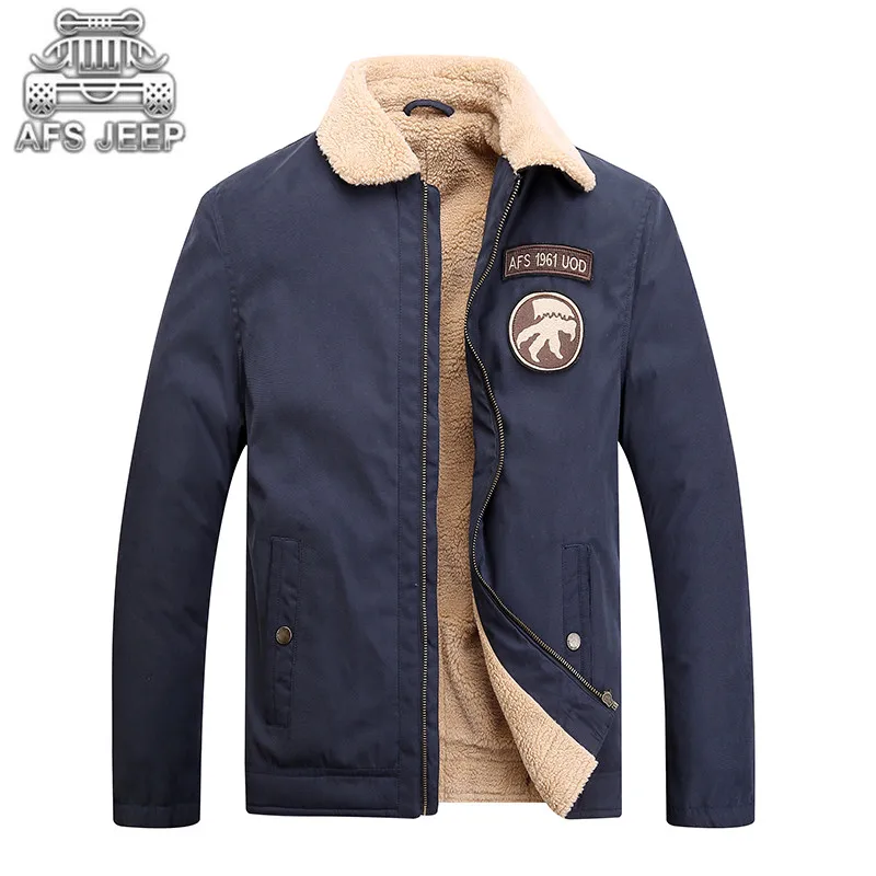 Winter Men Jackets Thick Wool Inside Casual Coats Military Army Brand ...