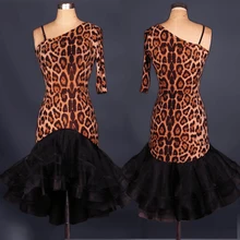 Новые костюмы для латинских танцев для взрослых, сексуальные костюмы для взрослых, спандекс, с одним рукавом, платье для латинских танцев для женщин, конкурс латиноамериканских танцев, платья