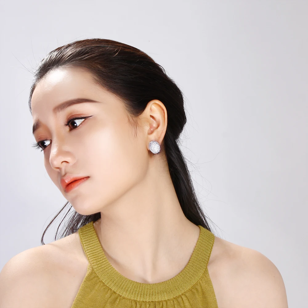 Oval stud earrings (5)