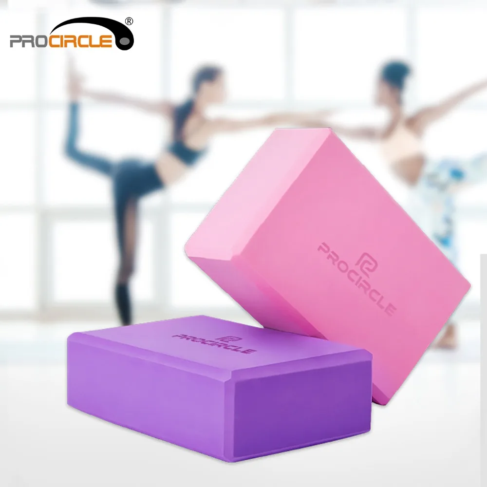 ✔ Плотность EVA Yoga Block Пеноблоки Pilates Домашний тренажерный зал Оборудование для йоги Тренировки ①