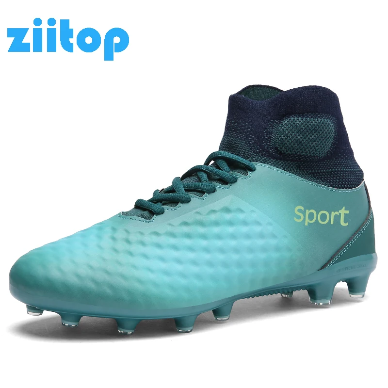 ZIITOP Outdoor Lawn Football Boots With Spikes Men Soccer Shoes SG/FG