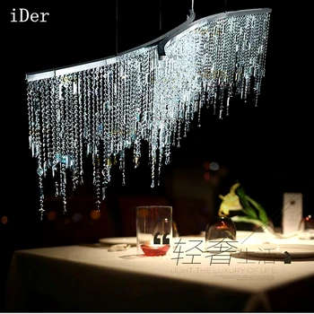 

Crystal Chandeliers LED Bar Front Desk Crystal Lamp Hyatt Living Room Bedroom Aisle Modern Postmodern Restaurant lights