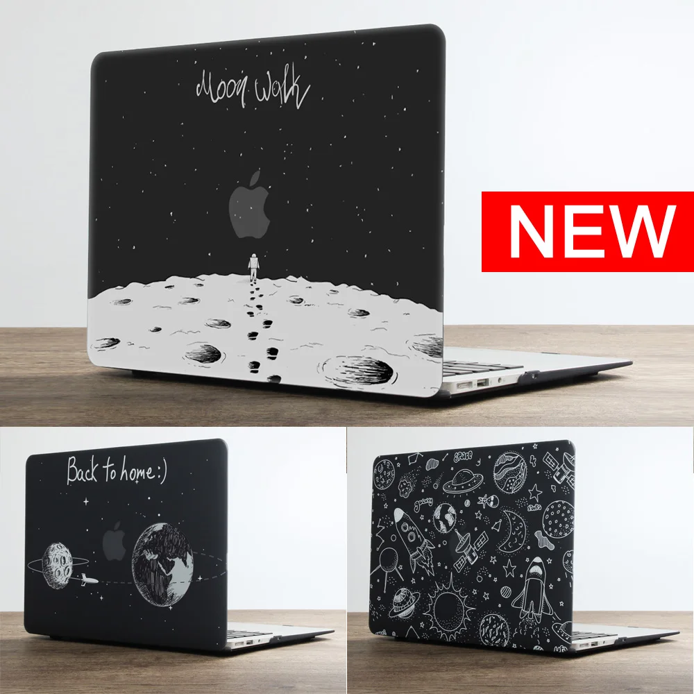 Online Nueva funda de ordenador portátil universo de impresión para MacBook Air Pro Retina 11 12 13 15 pulgadas con Touch Bar + cubierta de teclado