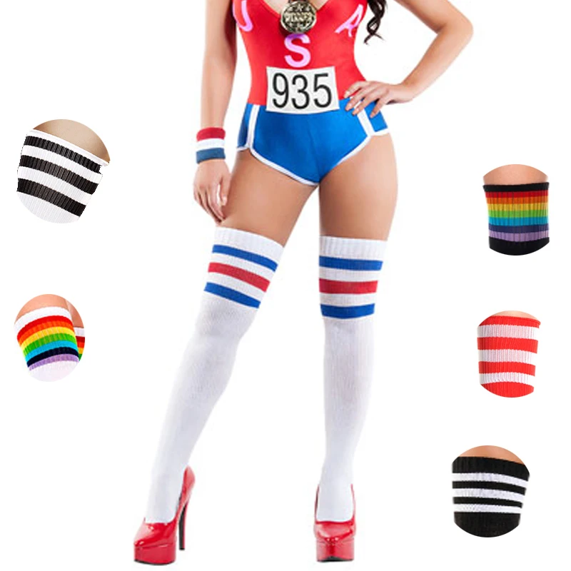 مثير النساء فتاة الفخذ عالية القطن على جوارب طويلة جوارب طالب جوارب التشجيع الأزياء زائد حجم Harajuku SW117 مثير النساء فتاة الفخذ عالية القطن على جوارب طويلة جوارب طالب جوارب التشجيع الأزياء زائد حجم Harajuku SW117