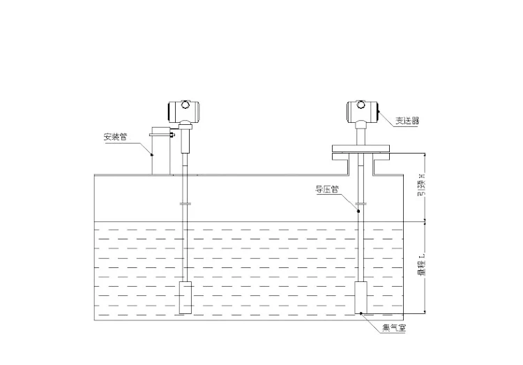 Stainless steel tape armored input level transmitter / 4-20MA pH level sensor / -100 ~ 300C high temperature transmitter