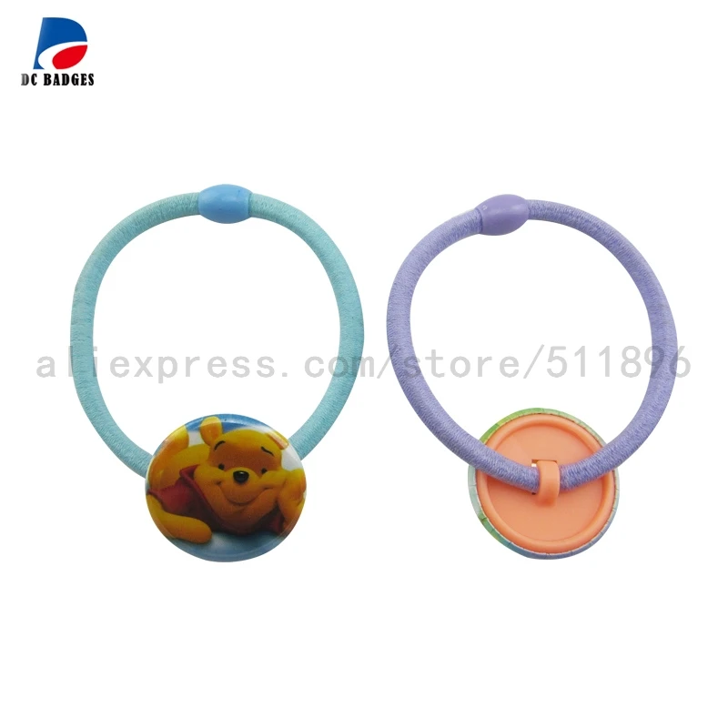 

25mm 32mm 25mm Fashion Hair button Hair Ties Bandsmaterial button material 100sets