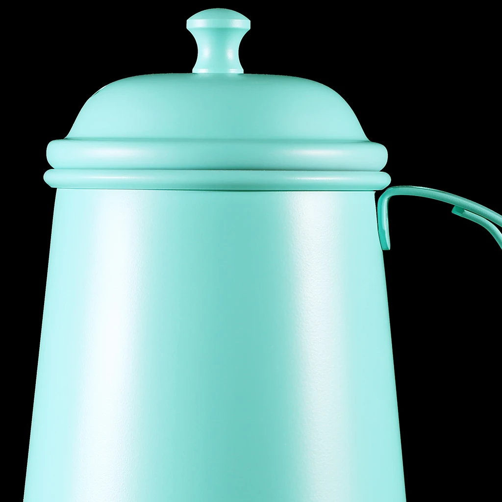 Coffee Pot Stainless Infuser Hand Drip Narrow Spout Kettle 700ml Mint Green for Blooming and Leaf Tea as Teakettle
