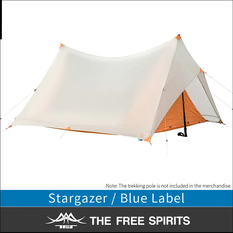 

The Free Spirits Stargazer Tent 2/3 Person Oudoor Ultralight Camping Tent 4 Season Professional 30D Silnylon Rodless Tent
