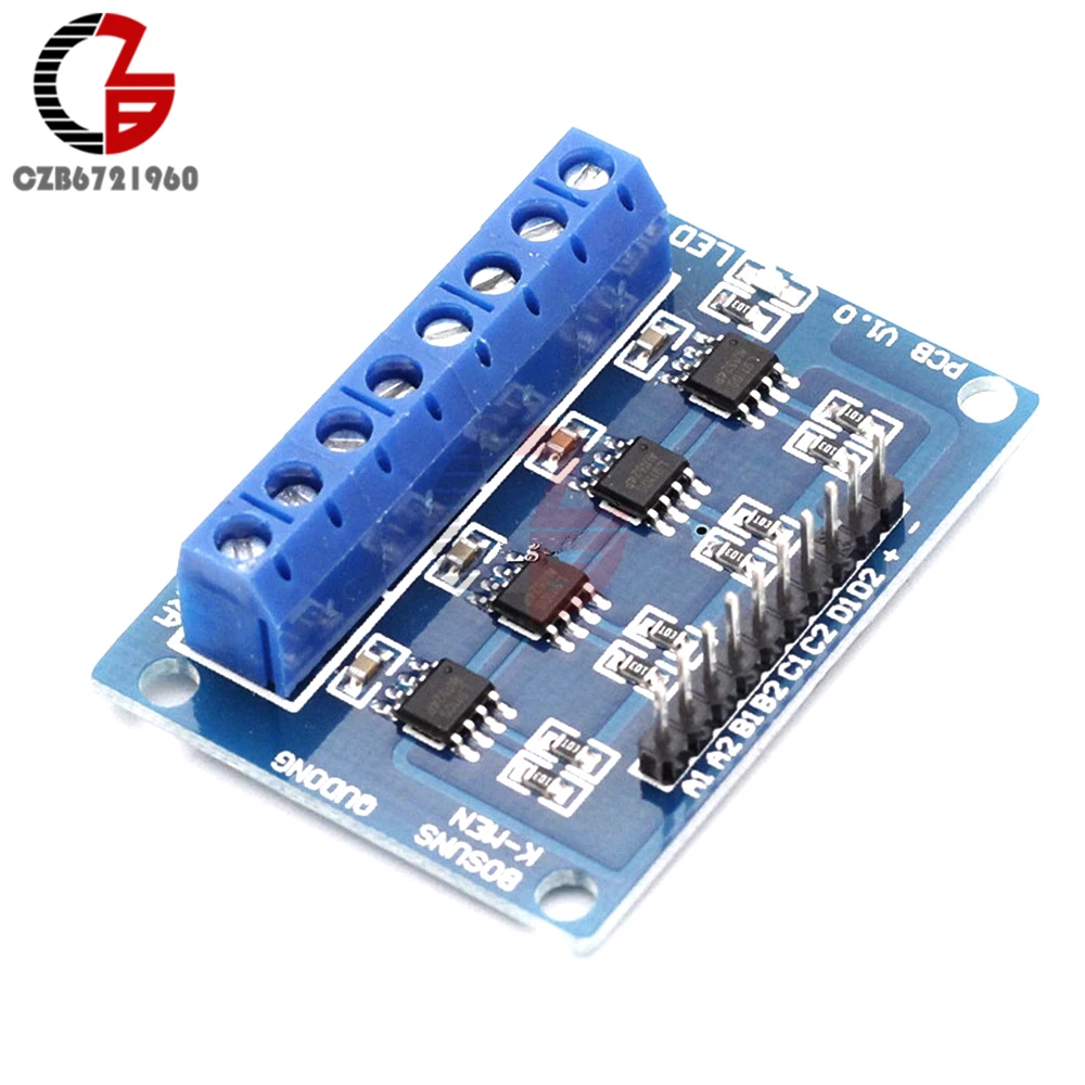 

12V L9110S H-bridge 4Bit DC Stepper Motor Driver Module DC 2.5-12V 4 Channel L9110S Motor Driver IC for Arduino Stepper Motor