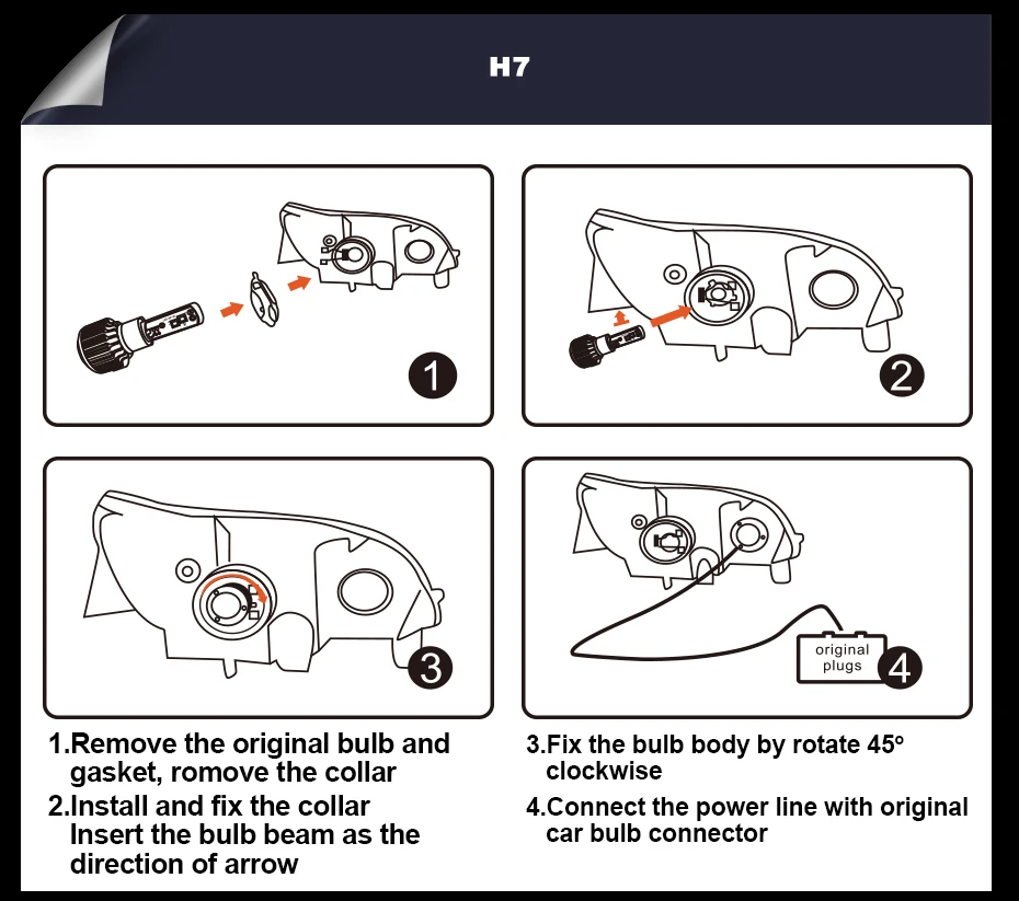 T1 LED CAR HEADLIGHT H4 H7 H11 H1 (17)