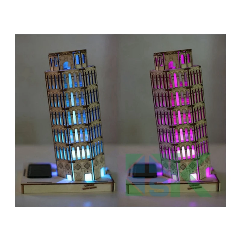 Beste Educatieve 3D Model Puzzel Jigsaw Scheve Toren van Pisa houten model creatieve verjaardagscadeau home decor