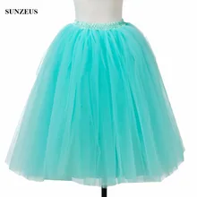 Тюлевые юбки чайной длины для костюма пышные вечерние платья подъюбник Свадебная юбка Hoepelrok 65 см длина