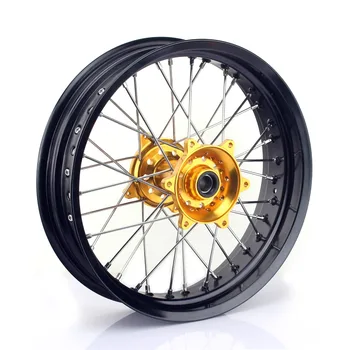 

BIKINGBOY For SUZUKI RMZ450 2005 2006 2007-2016 RMZ 250 07 08 09 10 11 12-16 3.5*17" MX Supermoto Front Wheel Rim Hub 36 Spokes