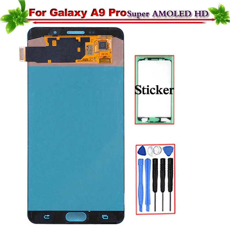 

100% Tested for Samsung Galaxy A9 Pro 2016 A910F A910 A9100 LCD Display Touch Screen Digitizer Assembly for Galaxy A9 Pro lcd