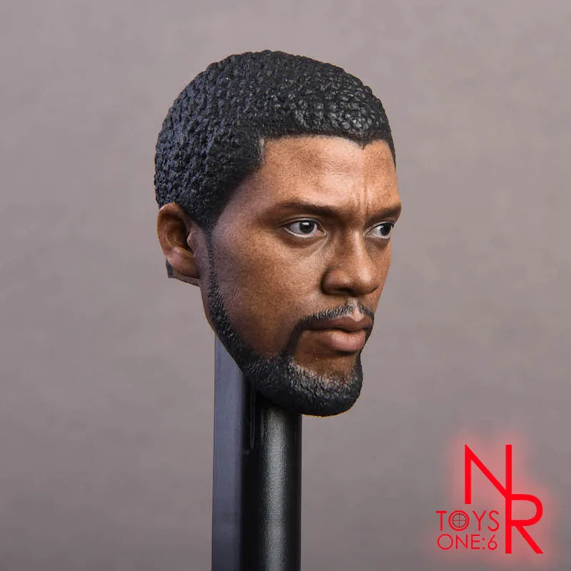 1:6 Chadwick Boseman Black Panther Head Sculpt Fit 12" HT Action Figure Body Toy 
