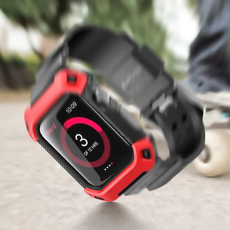Новый Силиконовый ремешок для Apple Watch Band 44 мм/40 мм браслет iWatch Series SE/6/5/4 сменный