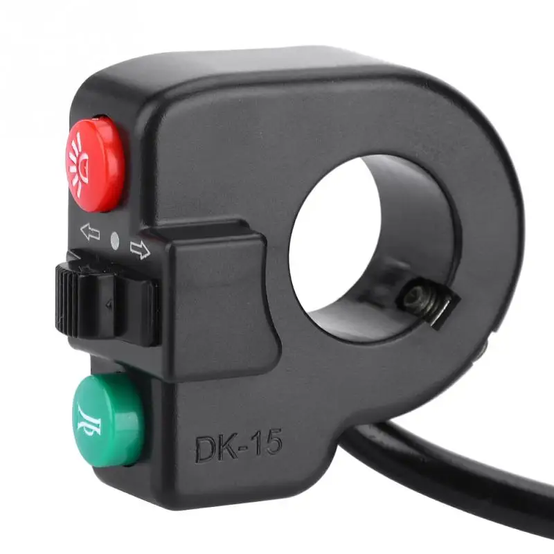 Clearance Ebike 3 in 1 Light Horn Turn Switch Button Electric Bicycle Head Light Bell Switch for Mountain Bike E-Bike Electric Scooter 5