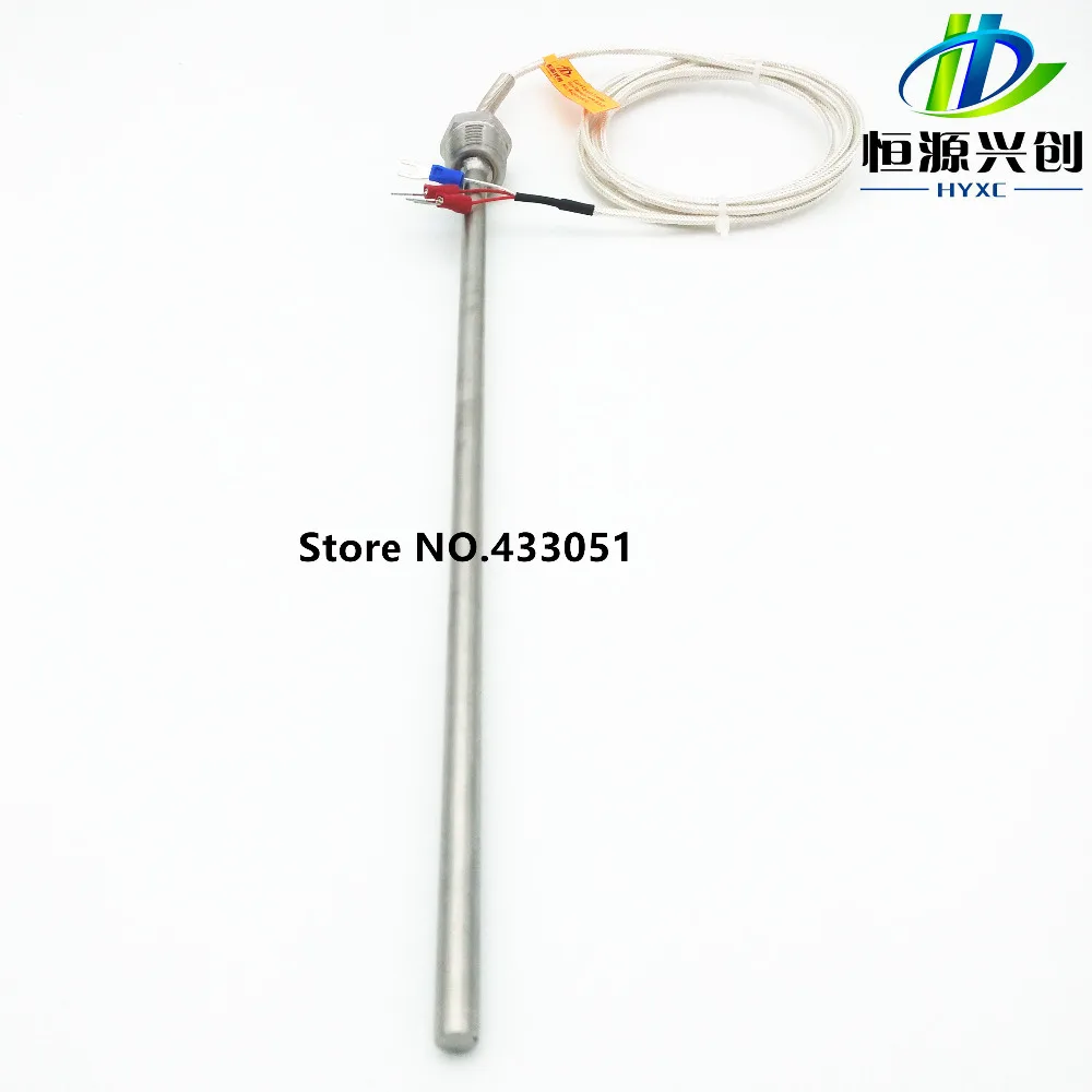 Датчик зонда RTD Pt1000 ohm L 500 мм Длинный тип PT 1/2 &quotNPT 1/2&quot с свинцовой проволокой