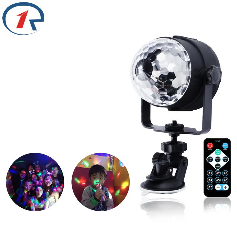 ZjRight IR Remote RGB LED Crystal Magic Ball lighting Rotate Stage Lamp DC USB 5V DJ light disco lights Party Effect wall Lights ZjRight IR Remote RGB LED Crystal Magic Ball lighting Rotate Stage Lamp DC USB 5V DJ light disco lights Party Effect wall Lights