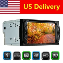 US Delivery 6.2 inch 2 Din Car DVD Player Bluetooth FM USB Autoradio 2 Din Multimedia Car for Toyota VW BMW Frod GMC Audi
