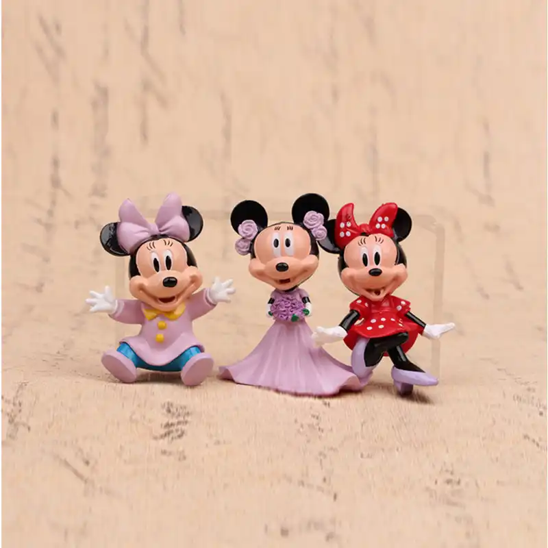 Disney 6pcs Lot Mickey Mouse Anime Figure Set Minnie Mouse Plastic Toys Pvc Action Figure Set Kids Toys Baby Gift For Boys Girls Anime Figure Set Figure Setaction Figure Set Aliexpress