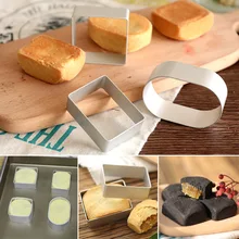 5 шт. круглый Овальный квадратный прямоугольник Шестигранная форма помадка формочка для печенья мусс для торта кольцо для торта Жевательная паста плесень сделай сам форма для резки