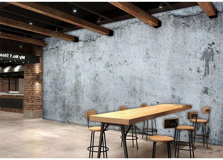 Beibehang обои Винтаж цемент настенная живопись кафе чайный магазин повседневное бар украшения задний план обои papel де parede