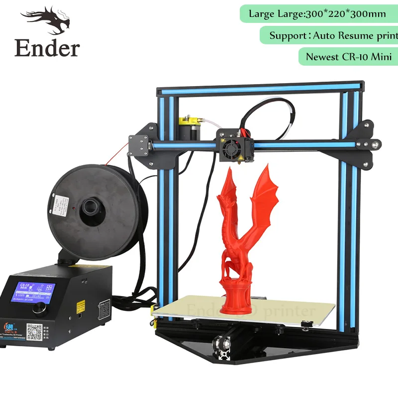 2017 Newest CR 10 Mini 3D printer DIY KIT Continuation Print of power failure 3D Printer