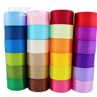 (25 yards/roll) 2” (50mm) single face Satin Ribbon Webbing Decoration Gift Christmas Ribbons