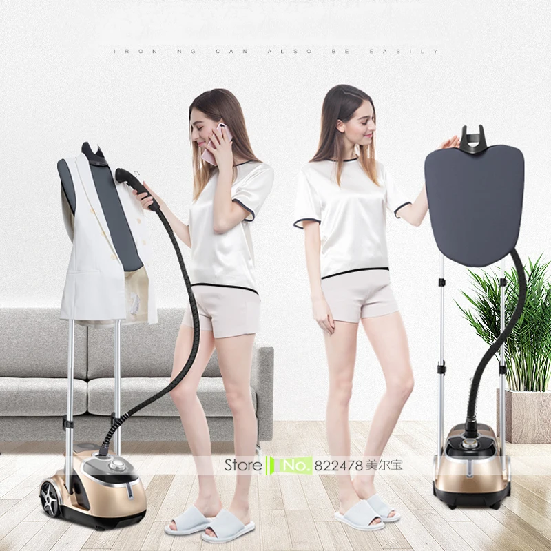 

1800W/1.8L Commercial Professional Dual Bar Garment Steamer with 6 Steam Level Rotary Electric Clothes Ironing Machine Irons