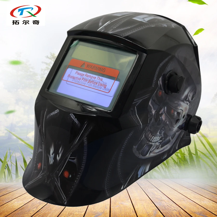 Handheld Welding Shield Mask Welding Helmet Arc Tig Face Protector Black