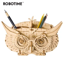 Robotime 7 種類 DIY 3D 木製動物 & ビルディングパズルゲーム組立玩具子供キッズ大人モデルキット TG207(China)
