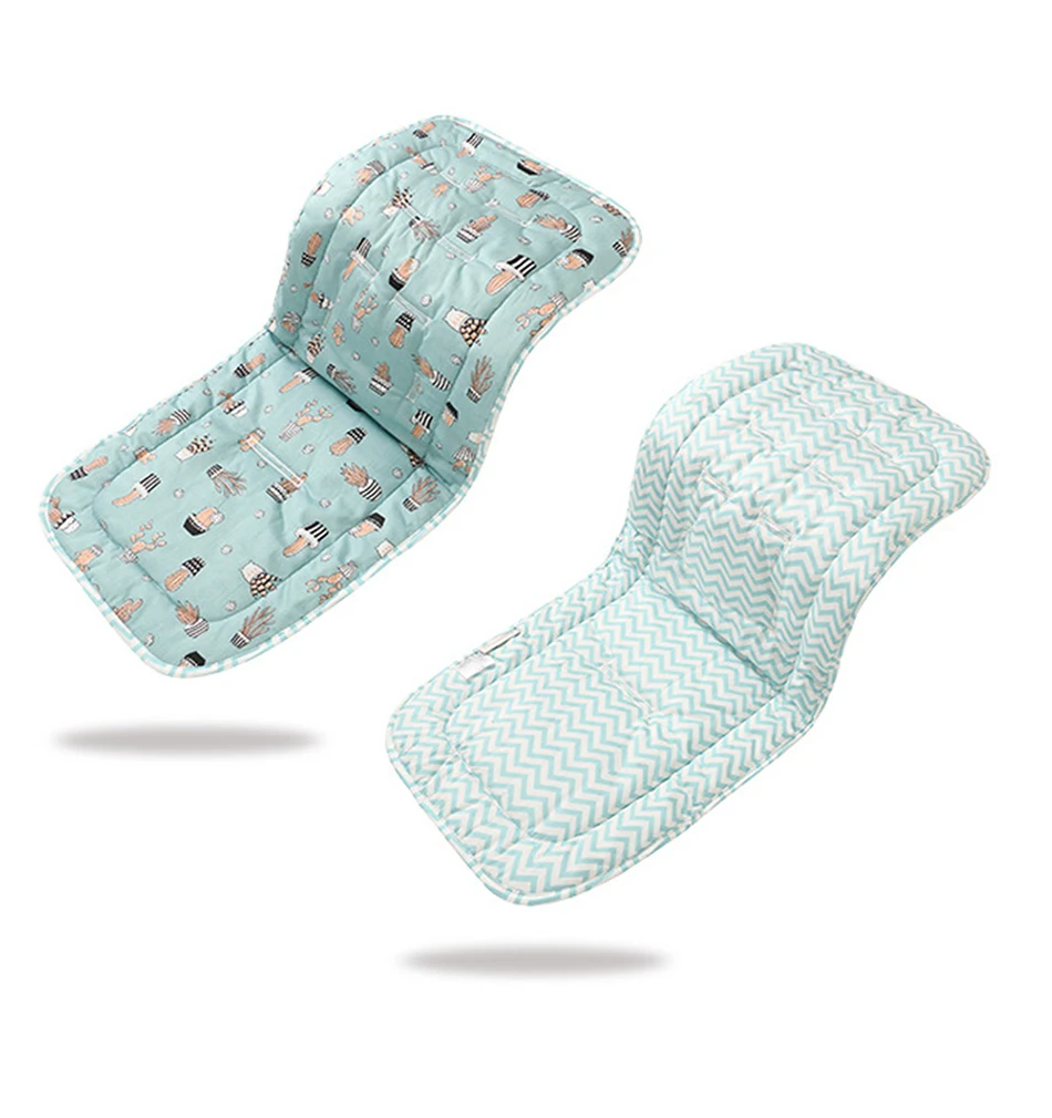 Мягкая прогулочная коляска подушка, чехол для сиденья Детская Пеленка-подкладка из хлопка Матрасик в коляску матрас Удобная универсальная