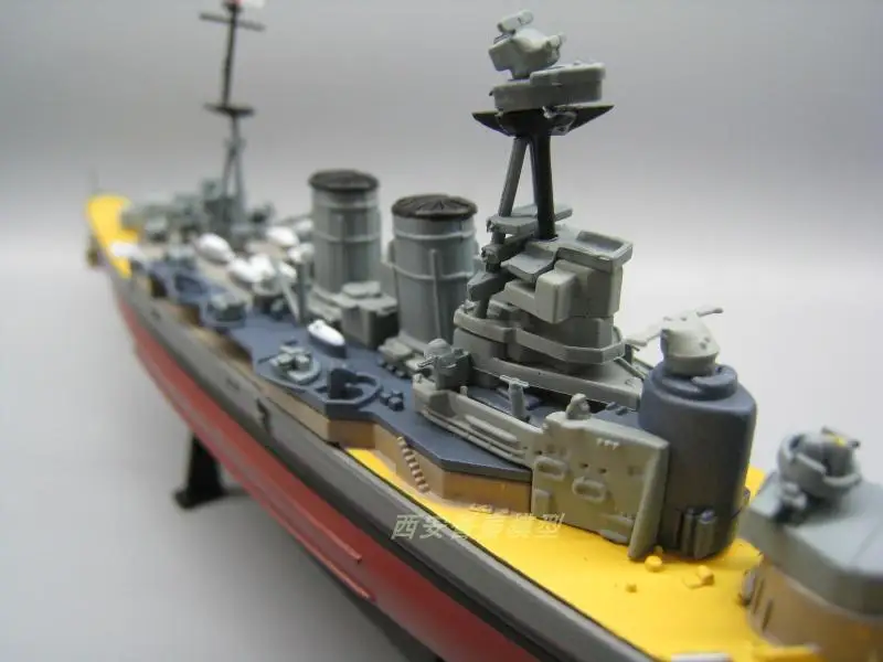 AMER 1/1000 масштаб военная модель игрушки Королевский Темно-Синий HMS капюшон Battlecruiser 1941 литье под давлением металлический военный корабль игрушка для коллекции