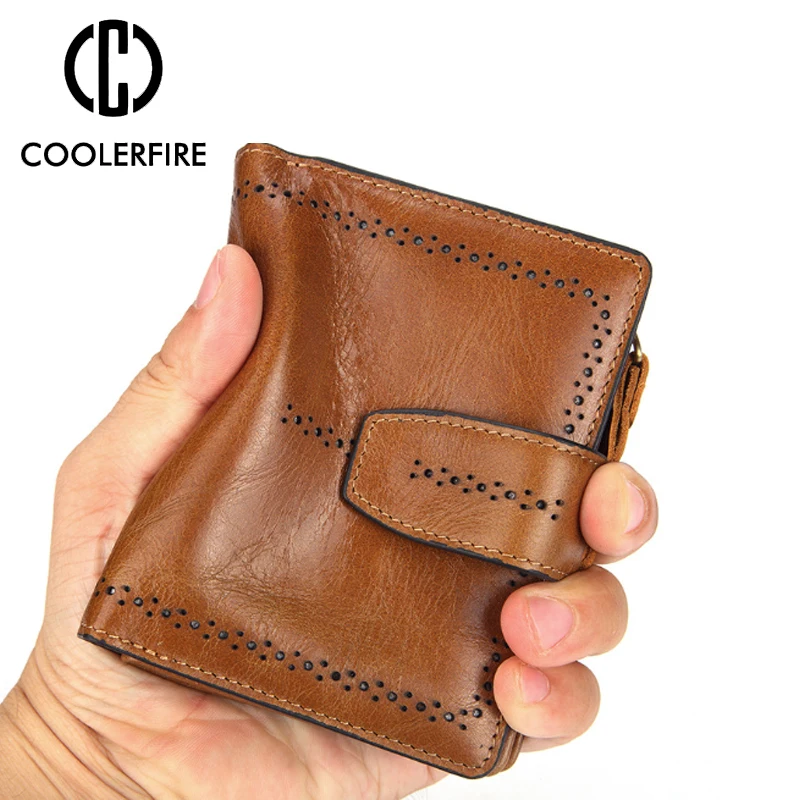 

Hot Sale Genuine Leather Short Wallets for Female Small Women's Wallet Zipper Hasp Purse Card Holder Ladies Slim Clutch PJ020