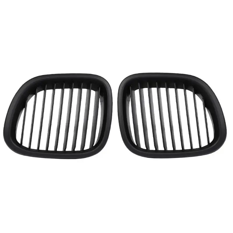 

2pcs Car Front Grill Kidney Grilles Grill For BMW Z3 1996-2002 Matte Black 51138412950 51138412949