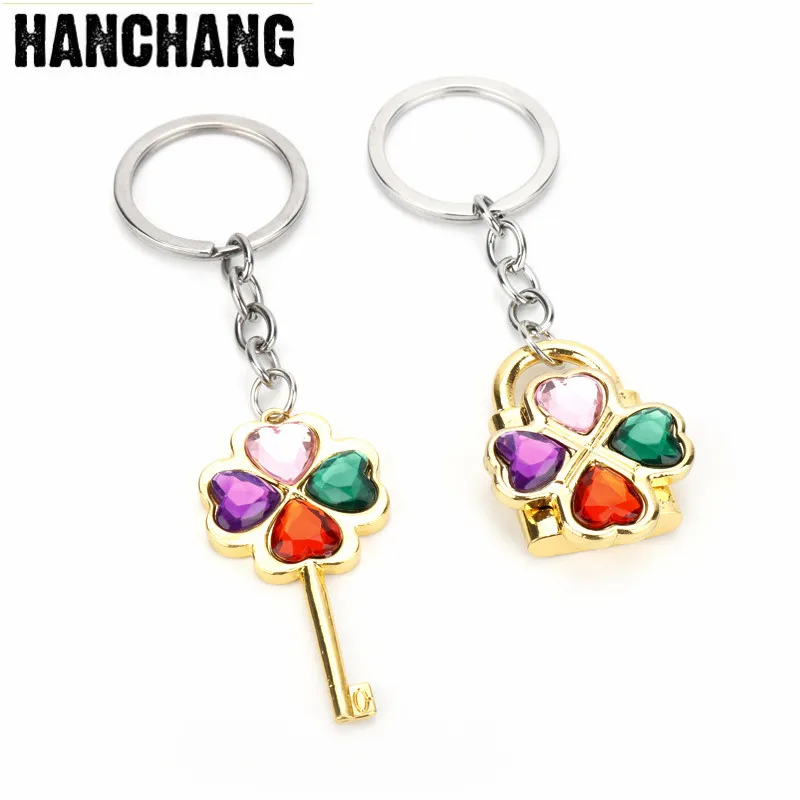 

Fashion Key Keychain Charm Jewelry Rhinestone Women Car Keyring Key Holder Accessories
