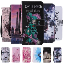 Кожаный флип чехол для huawei P30 Lite чехол для Coque huawei P20 Lite Pro P10 P8 Lite мягкого силикона магнит с книжным принтом Бумажник Обложка